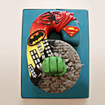 Number 6 Superhero Special Chocolate Cake