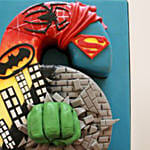 Number 6 Superhero Special Vanilla Cake