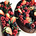Number 16 Mixed Berries Chocolate Cake