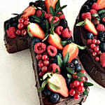 Number 16 Mixed Berries Chocolate Cake