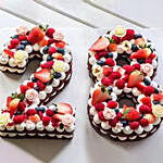 Number 28 Mixed Berries Chocolate Cake