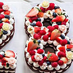 Number 28 Mixed Berries Vanilla Cake