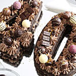Number 40 Assorted Chocolates Vanilla Cake