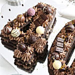 Number 40 Assorted Chocolates Vanilla Cake