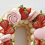 Number 40 Macarons Strawberries Chocolate Cake