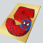 Spiderman Number 5 Chocolate Cake