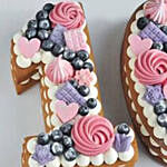 Yummy Number 10 Blueberries Vanilla Cake