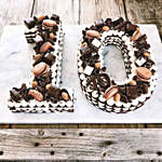 Yummy Number 10 Macarons Vanilla Cake