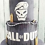 Call Of Duty Themed 3D Cake Red Velvet