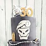 Call Of Duty Themed 3D Cake Red Velvet