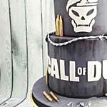 Call Of Duty Themed 3D Cake Red Velvet