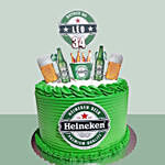 Heineken Beer 3D Cake Chocolate