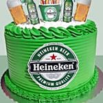 Heineken Beer 3D Cake Chocolate