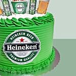Heineken Beer 3D Cake Red Velvet