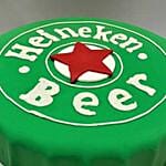 Heineken Themed 3D Cake Vanilla