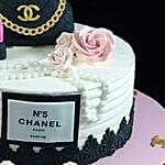 3D Chanel Handbag cake Marble