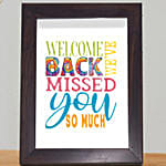 Welcome back Designer Frame