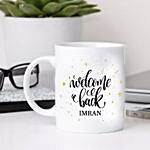 Personalized Welcome Back Cusion and Mug