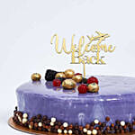 Vanilla Blueberry Welcome back Cake