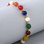 Navrattan Bracelet Style Pearl Rakhi