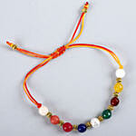 Navrattan Bracelet Style Pearl Rakhi
