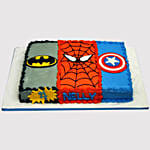 Avengers Cream Marble Cake