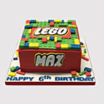 Colorful Lego Blocks Red Velvet Cake