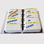 Farewell Notebook Red velvet Cake