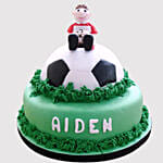 Football Player Marble Cake