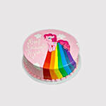 Pinkie Pie Rainbow Power Red Velvet Cake