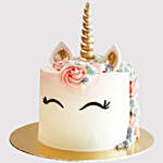 Pretty Unicorn Themed Marble Cake