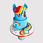 Rainbow Dash Marble Cake