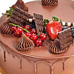 Hues Of Purple and Chocolates With Fudge Cake