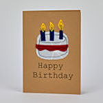 Happy Birthday Cake Handmade Greeting Card