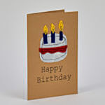 Happy Birthday Cake Handmade Greeting Card