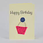 Happy Birthday Cupcake Handmade Greeting Card