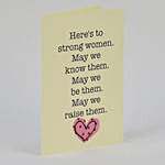 Strong Woman Greeting Card