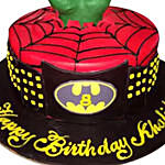 Superheroes At One Place Cake Chocolate