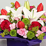 Anniversary Flowers with Greeting Card