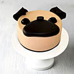 Cute Pug Chocolate Cake- 2 Kg