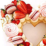 Beautiful Heart Shaped Vanilla Cake- 1 Kg