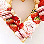 Beautiful Heart Shaped Vanilla Cake- 1 Kg