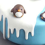 Cute Penguins Designer Chocolate Cake- 2 Kg