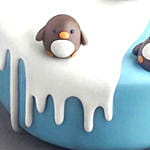 Cute Penguins Designer Vanilla Cake- 2 Kg