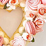 Premium Heart Shaped Vanilla Cake- 1 Kg