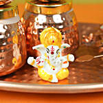 Copper Plater with Dry Fruit n Ganesha