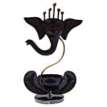 Multicolor Iron Ganesha Tea Light Candle Stand