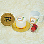 Bhai Dooj Mono Cake Mug N Coaster