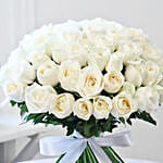 White Roses Bunch and Ferrero Rocher