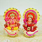 Laxmi n Ganesha Idols on Shankh